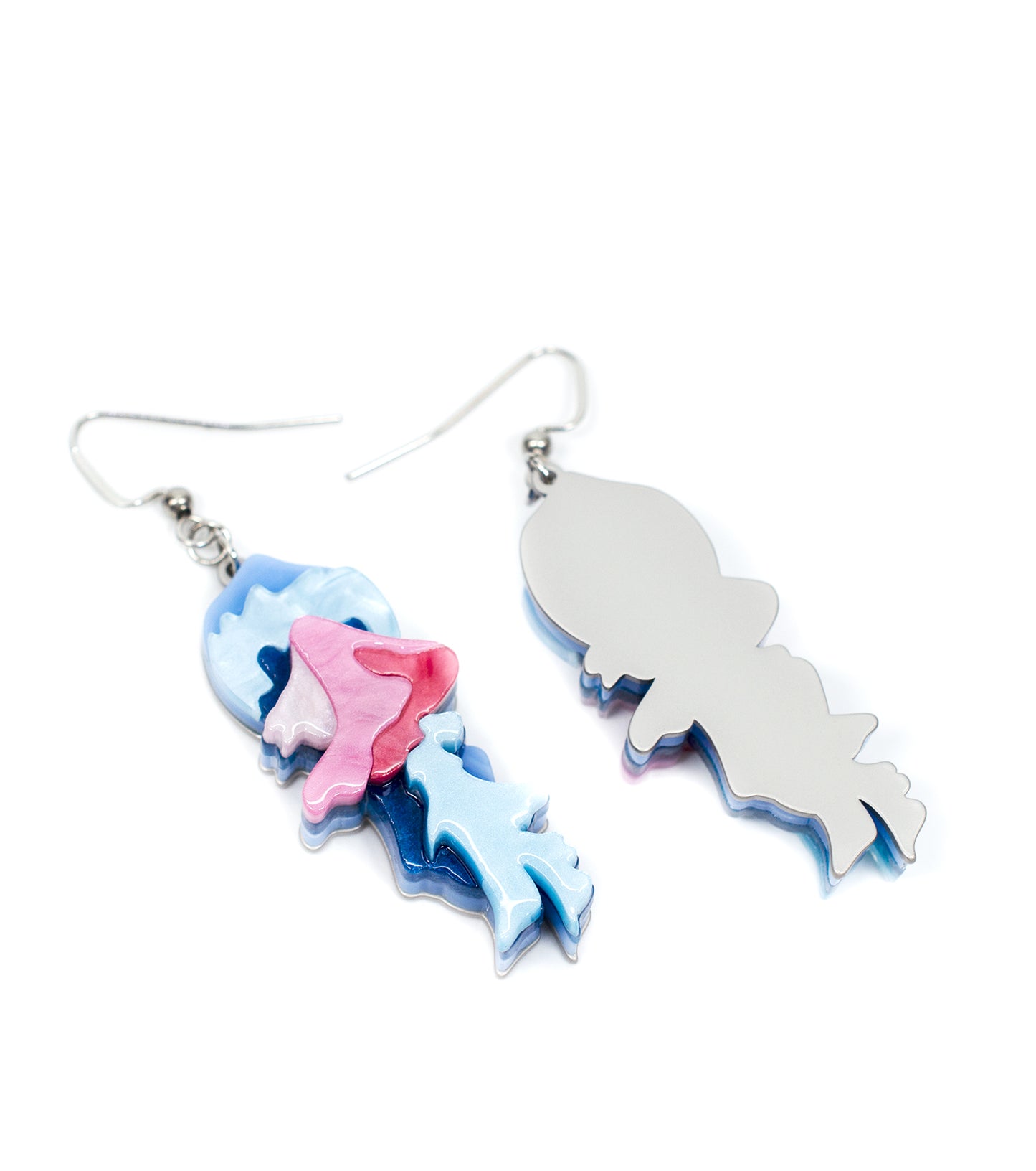 floating ballerina jellyfish earrings
