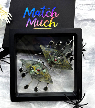 Eyes Earrings Acrylic Resin Halloween Statement Jewelry for Women