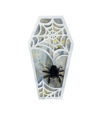 Spider Brooch Acrylic Resin Halloween Statement Jewelry for Women