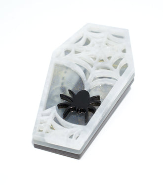 Spider Brooch Acrylic Resin Halloween Statement Jewelry for Women