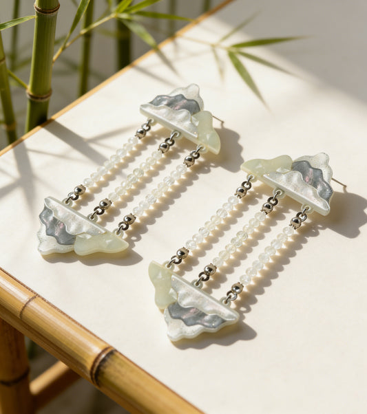 Eastern Stone Bead Earrings