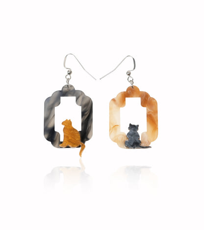 Purr-fectly Mismatched Earrings - Match Much product image 1