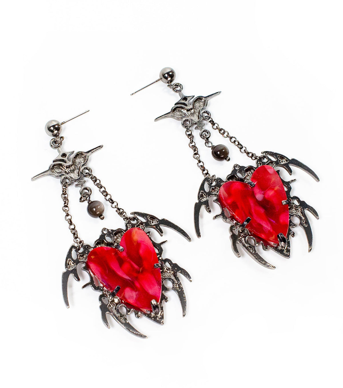 the forbidden heart earrings - match much product image 3