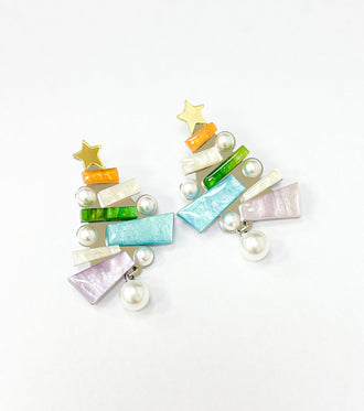 Christmas Tree Earrings Christmas Statement Jewelry for Women