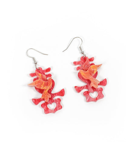 Double Joy Lovebird Earrings - Match Much product image 2