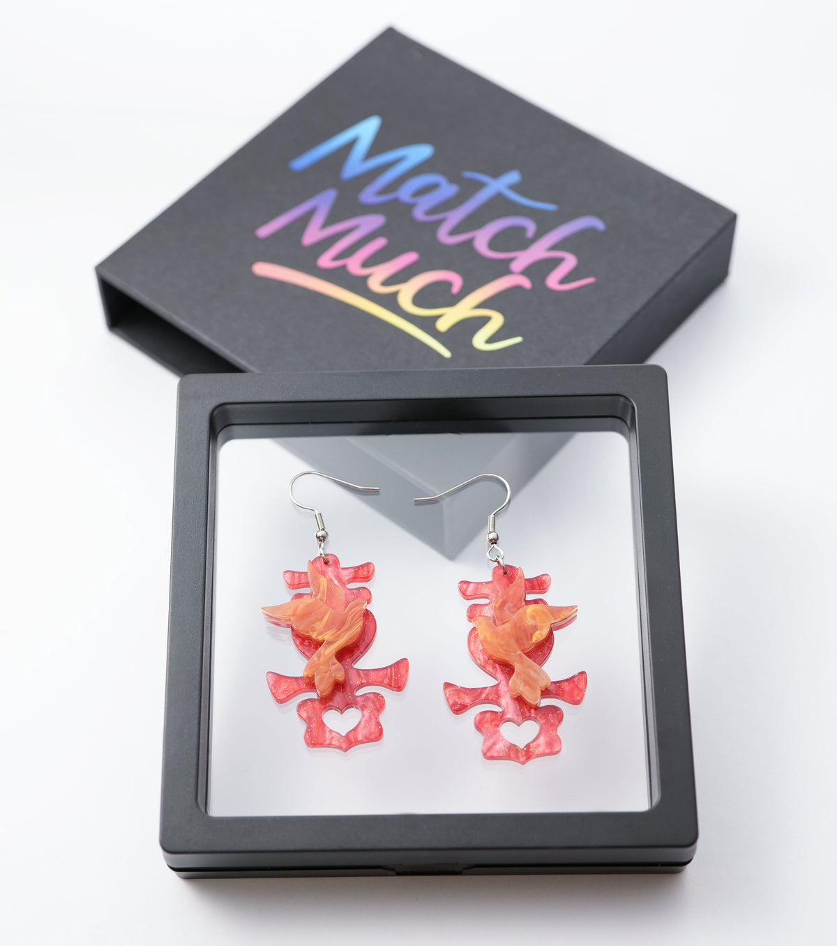 Double Joy Lovebird Earrings - Match Much product image 4