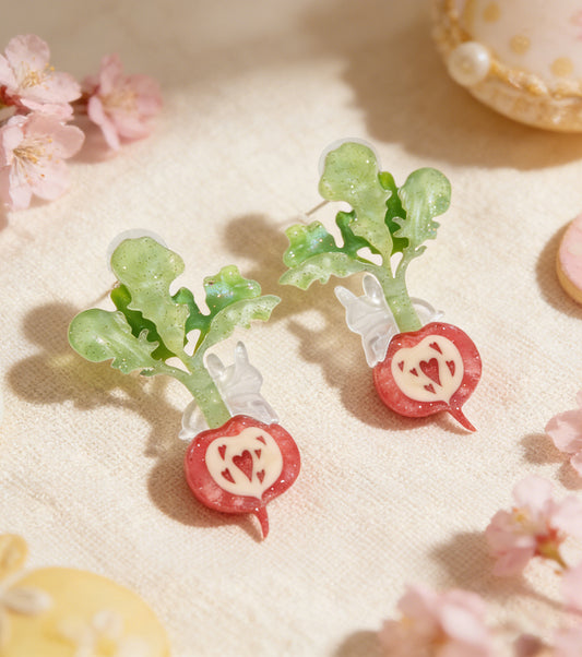 Radish Rabbit Earrings