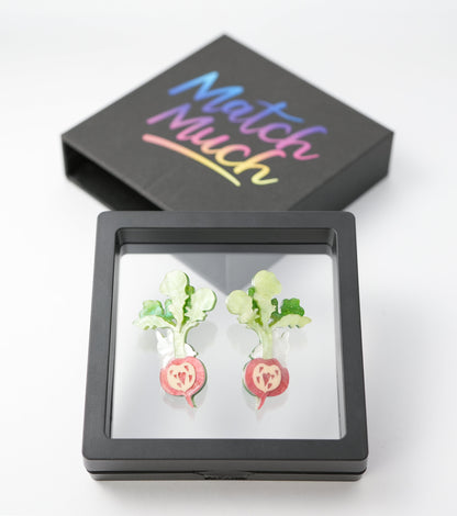 Heartfelt Harvest Radish Heart Earrings - Match Much product image 5
