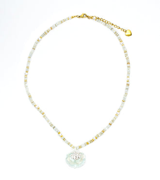 Shell Necklace Ocean Acrylic Resin Statement Jewelry for Women