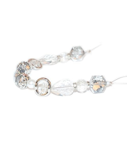 MATCH MUCH crystal glass bead strand GBS-5001-CRYSTAL