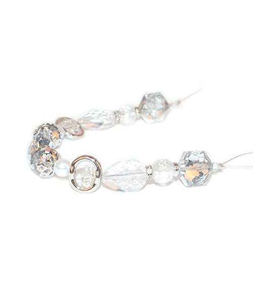 MATCH MUCH crystal glass bead strand GBS-5001-CRYSTAL
